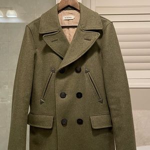 Taylor Stitch Mendocino peacoat in British army green
